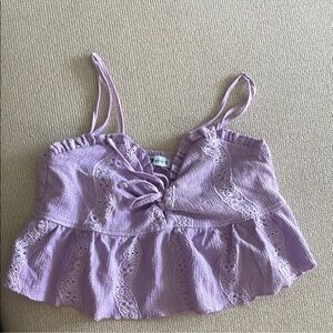 Lavender Lace Top